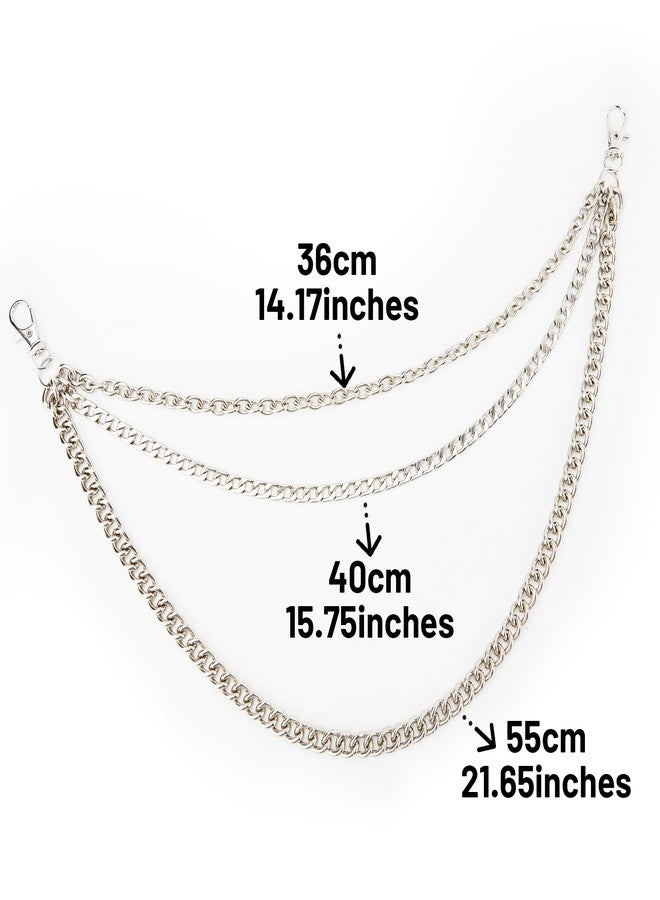 Fensong 3-Layer Wallet Chain, Wallet Chains for Men, Chain for Pants, Pants Pocket Chain - Unisex, Ideal for Hanging on Bags or Pants - Image 2